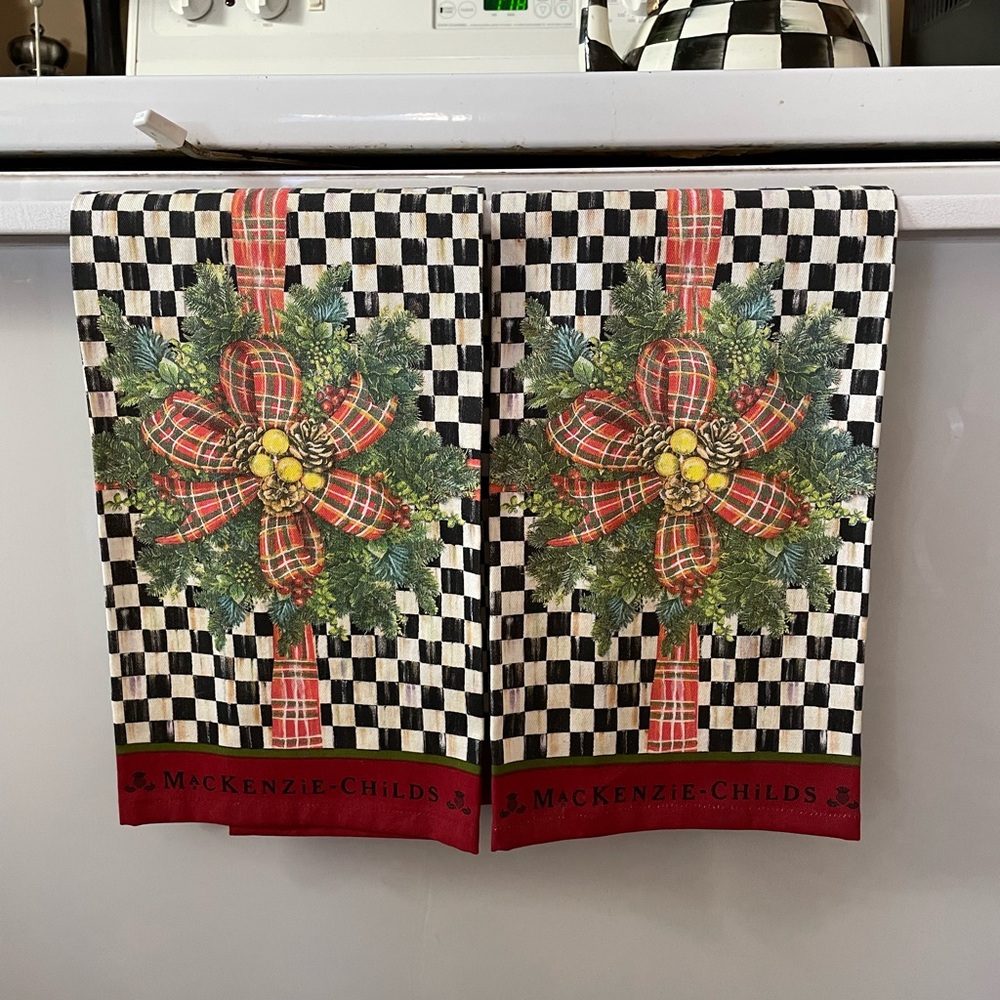 Mackenzie Childs vintage dish towels